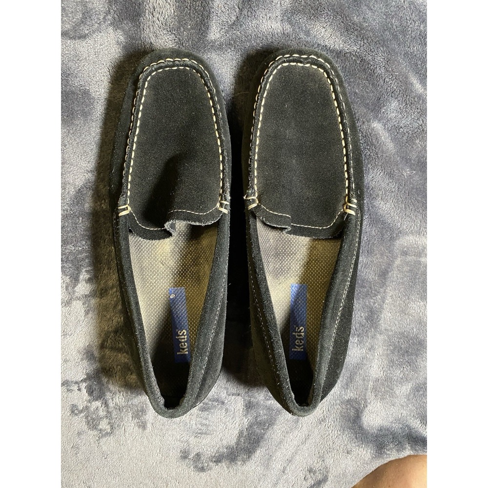 Keds Women's Black Suede Driving Loafers Slip On Moccasins Size 7.5 WH-01941M
